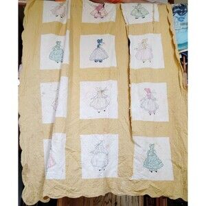 Vintage Quilt Cutter Sunbonnet Sue Doll Handmade *READ